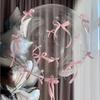 24 Zoll Rosa Schleife Ballon Transparent Party Dekoration Aluminiumfolienballon Verlobung Geburtstag
