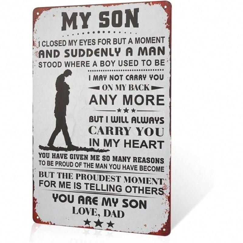 Retro Metal Tin Sign Wall Art Decor for Living Room Garage Man Cave