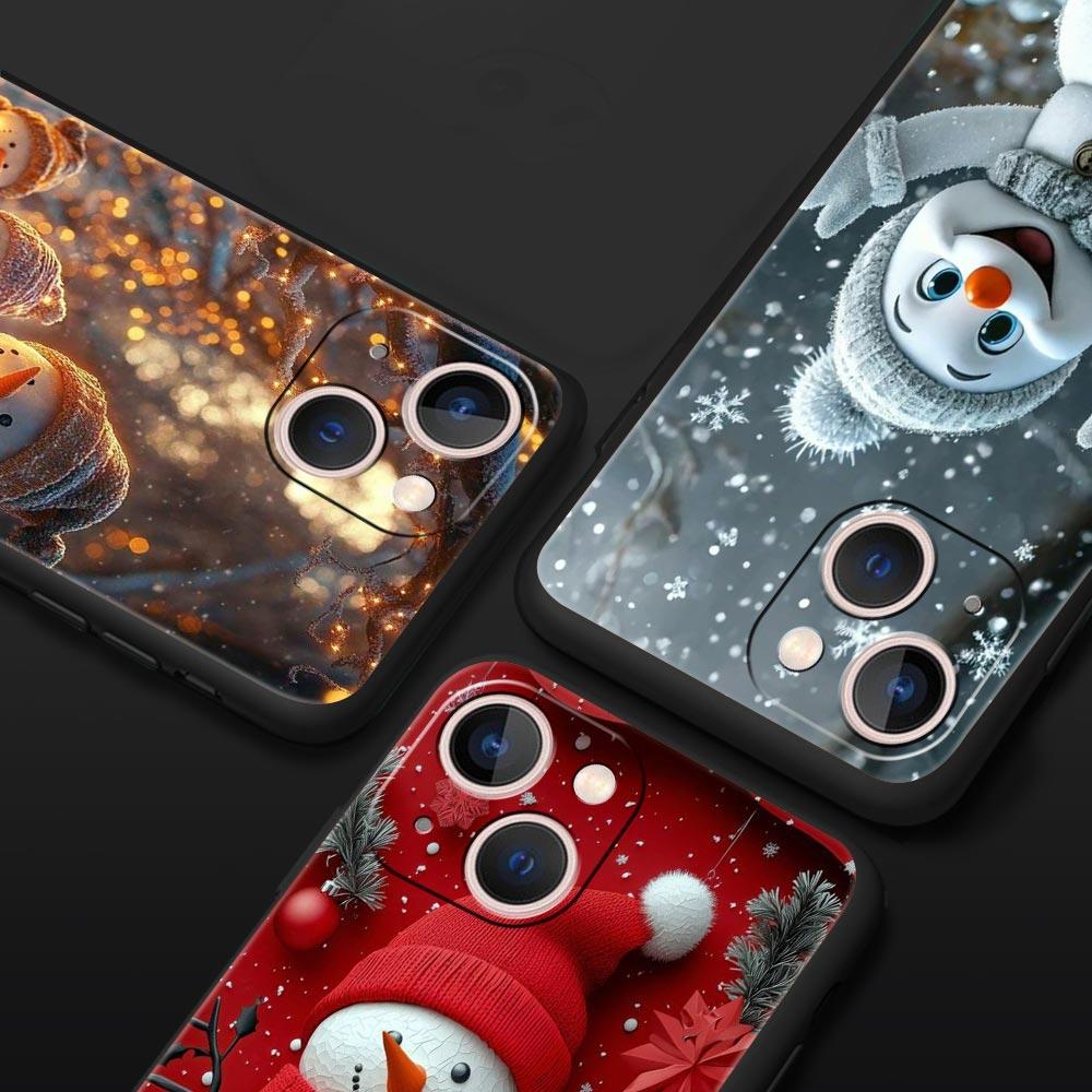 Weihnachtsmann Handyhülle Cover für iPhone 17 16 15 14 13 12 Pro Max 11 Pro Max 17 AIR Plus Stoßfest Weiche TPU Hülle Fundas