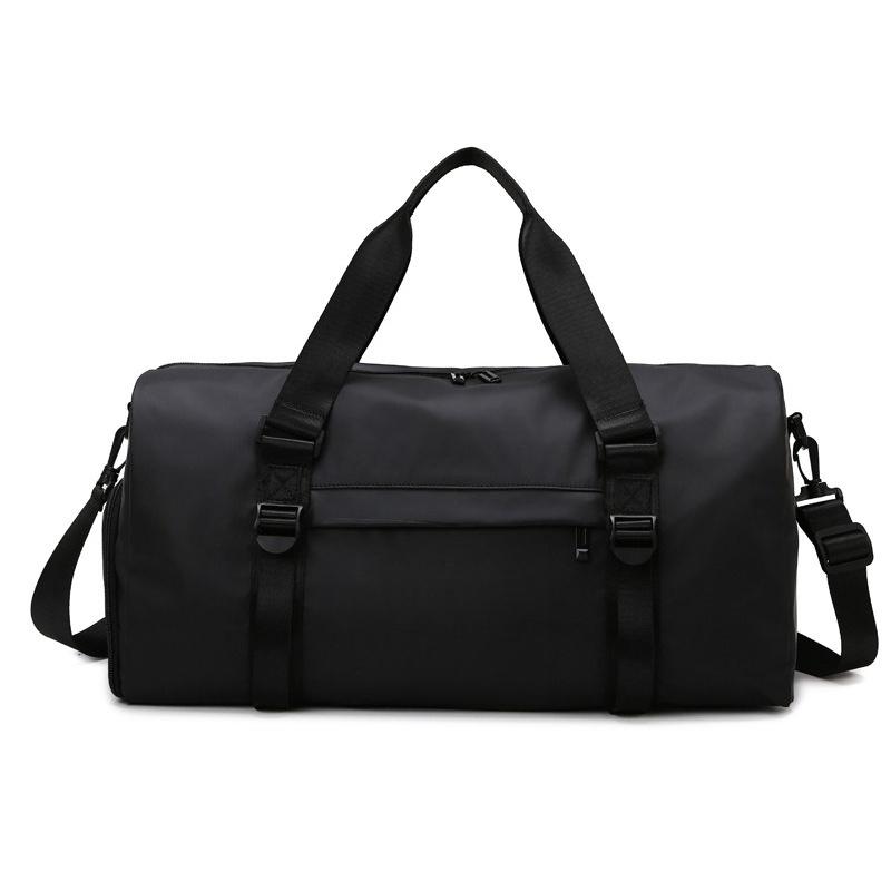 

Парный стиль Модный Тренд Сумка для багажа для путешествий на короткие расстояния Разделение сухого и мокрого Отдых Фитнес-сумка Можно использовать для надевания на ручку чёрный