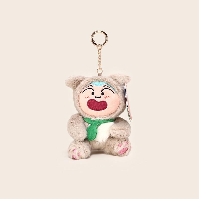 Sitting Crayon Shinchan Dynamic Superhero Plush Keychain Cartoon Pendant Anime