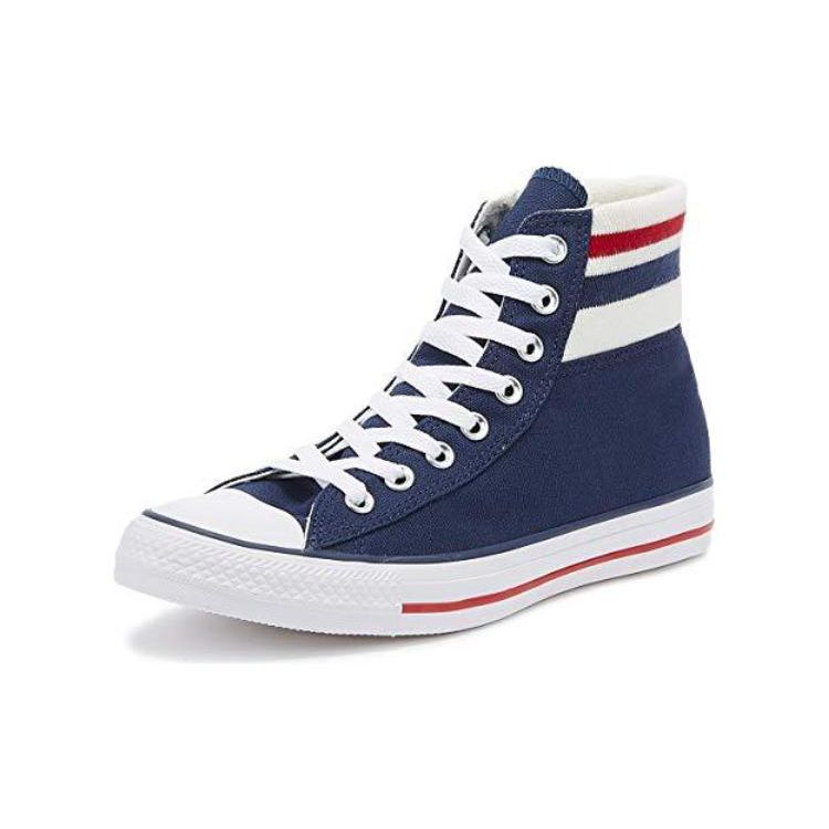 Converse Chuck Taylor High Comfortable Versatile Durable Lightweight High-Top Canvas Shoes Unisex Sneakers Blue 164680C