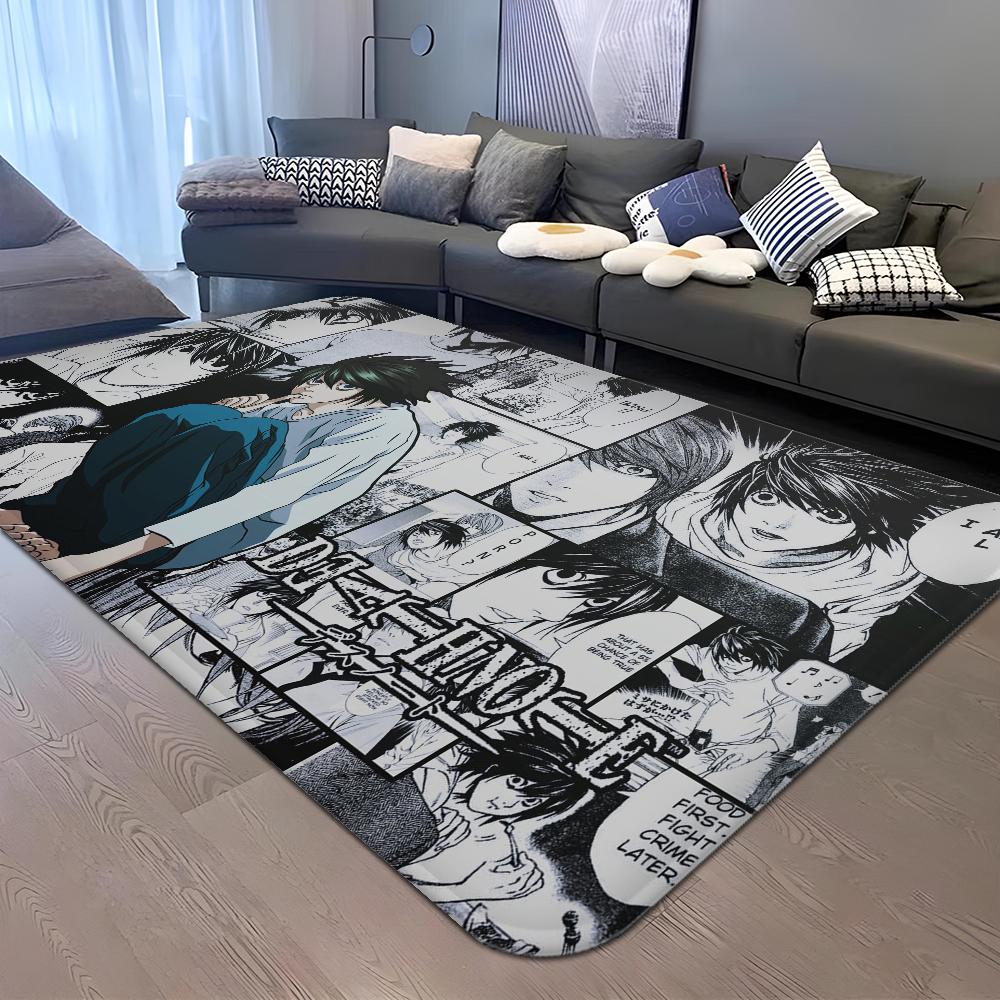 Anime Death Note Fußmatte Retro Mehrfachauswahl Wohnzimmer Küchenteppich Rutschfest Moderne Heimdekoration