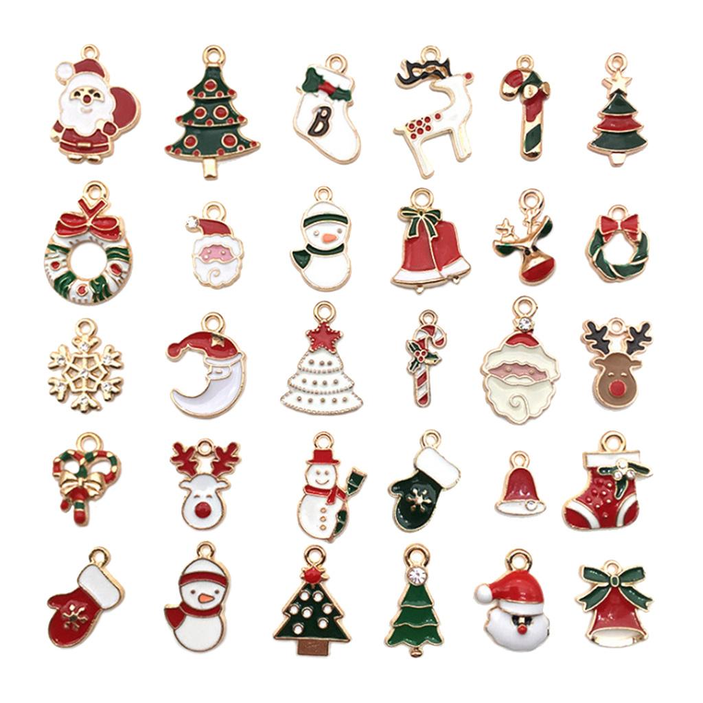 38 pcs Mix Christmas Pendant Santa Claus/ Snowman Christmas Tree/ Mix Decoration 1