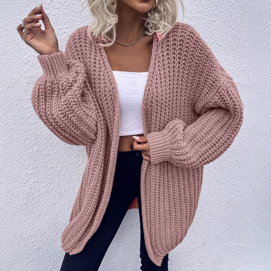 Women's Chic Loose Knit Cardigan Sweater Coat