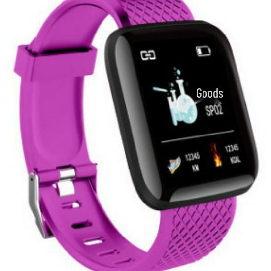 116plus Smart Bracelet: 1.3" Color Screen, Real-time Heart Rate, Blood Pressure Monitoring, Sleep Tracking, IP67 Waterproof.