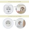 10pcs Baby Safety Child Electric Socket Outlet Plug Protection Security Two Phase Safe Lock Cover Kids Sockets Cover Plugs