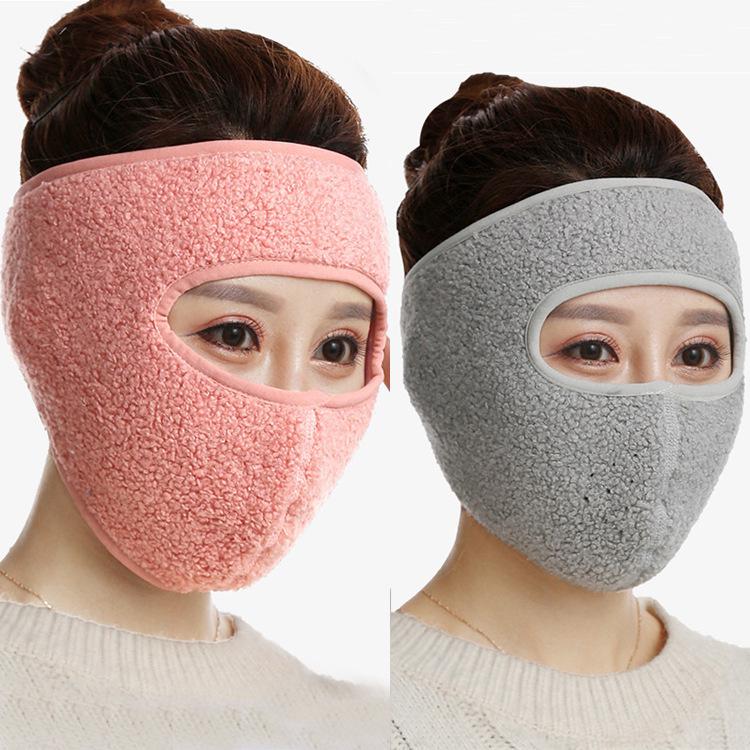 Winddichte & Staubdichte Kaltwetter-Fahrrad-Vollgesichtsmaske mit Ohren- und Nackenschutz