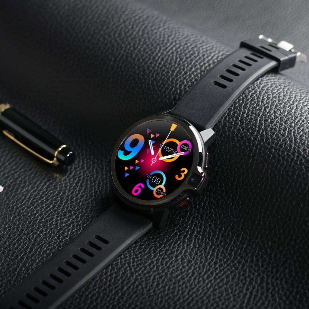 Rainbuvvy DM30 4G Smart Watch 1,6" IPS-skjerm Android 9.1 Dual 5.0MP-kamera 4GB 64GB WIFI GPS Face ID Single SIM Smartwatch-telefon
