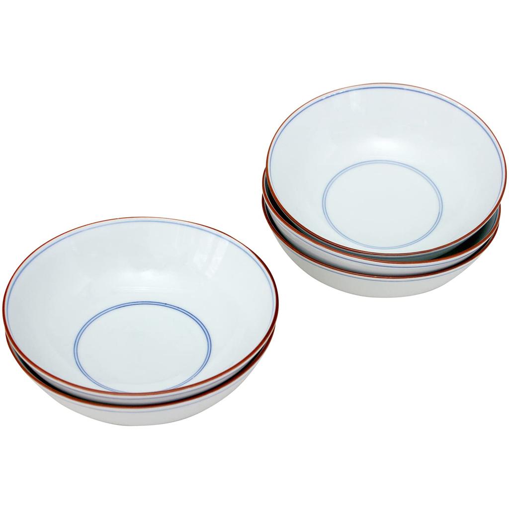 Hasami ware, Korin Kiln, Ribbed pattern serving bowl set, 52494