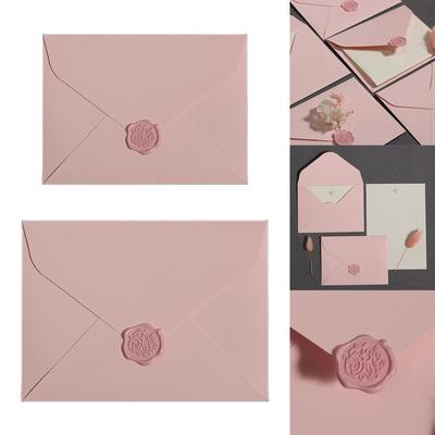 5 Pcs Pink Envelopes Paper Envelopes Romantic Envelopes Invitation Envelopes for Greeting Cards Party Invitations
