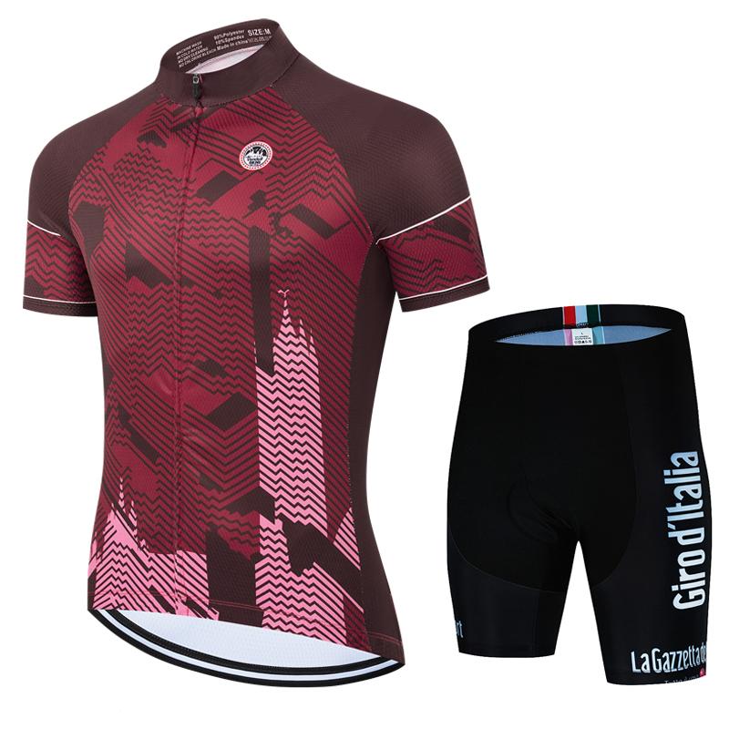 Giro Pro Team Cycling Jersey Set Summer Cycling Clothing MTB Bike Clothes Uniform Maillot Ropa Ciclismo Man Cycling Bicycle Suit