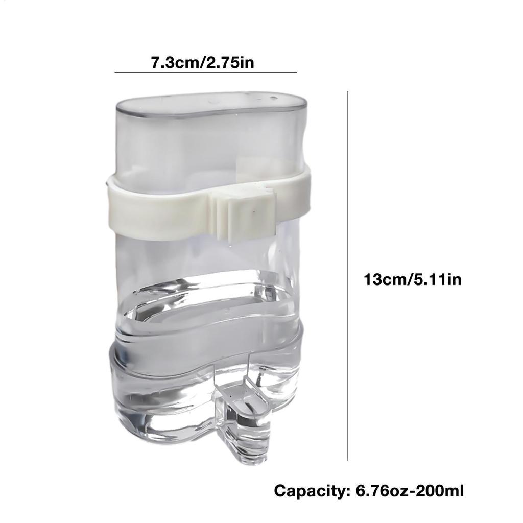 Automatic drinking fountain transparent Leakproof Bird Feeder large wren starling feeder Pet Accessories for Cockatiels Finches