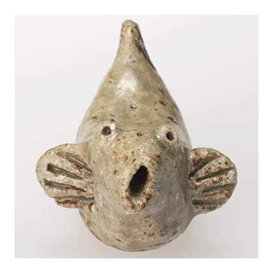Marui Pottery Shigaraki Ware Hechimon Chopstick Rest Set (5 Pieces) - Five Types of Fish: Pufferfish, Ocean Sunfish, Mudskipper, Catfish, Flounder