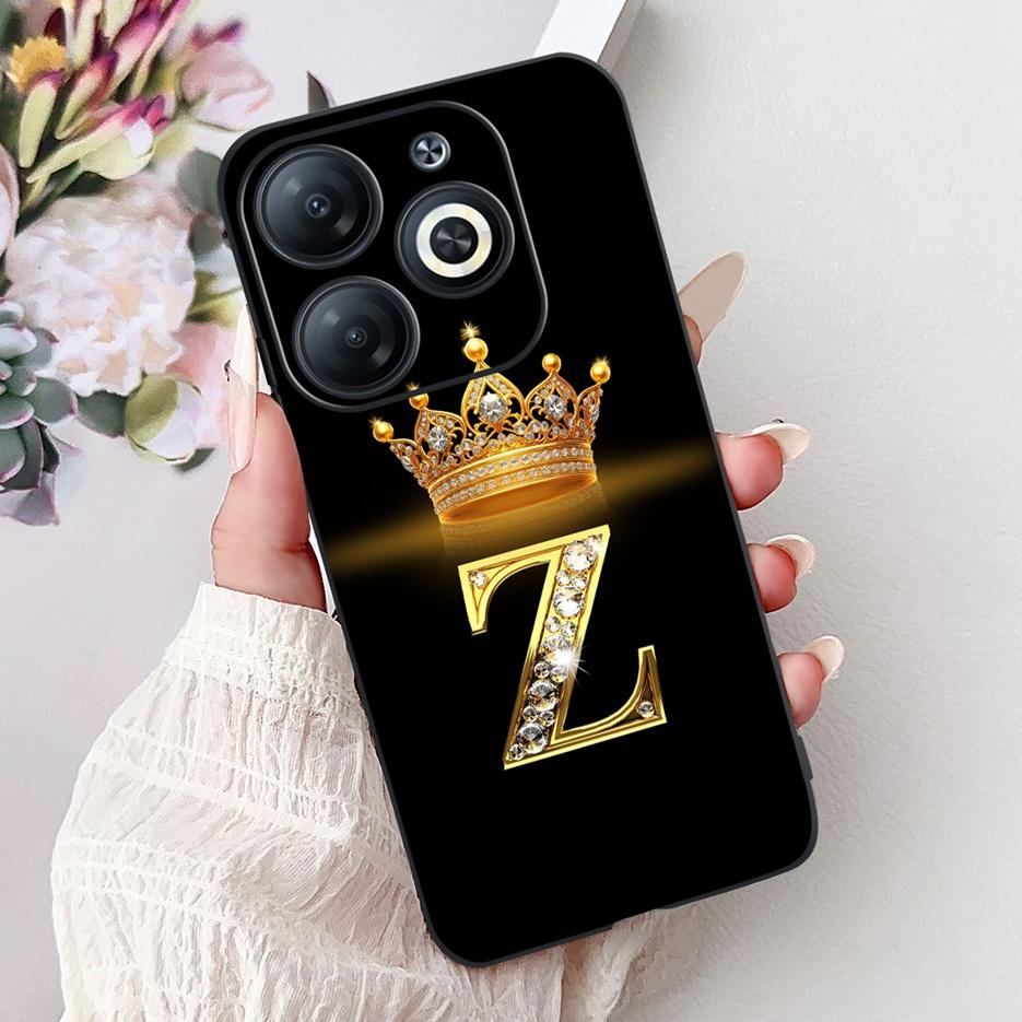 For Infinix Smart 8 Case X6525 Luxury Letters Cover Shockproof Soft TPU Phone Case For Infinix Smart 8 Pro Smart8 HD Shell Coque