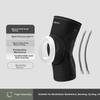 JEEP Knee Pads for Sports, Unisex Basketball Impact Protection, Running Fitness Breathable Knee Sleeves, Horizontal Machine Knee Pads, Black, Size M