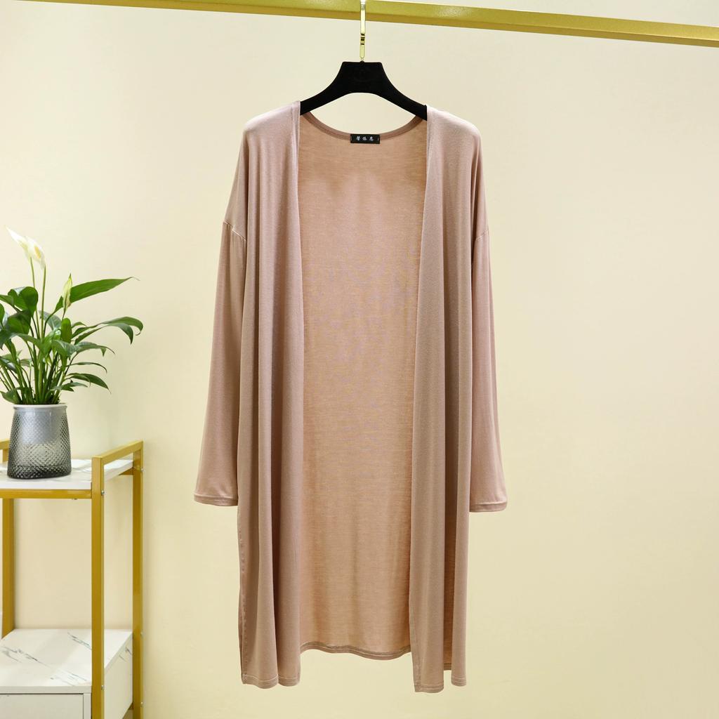 Spring Summer Thin Cardigan for Women Long Sleeves Shirt Sun Protection Clothing Plus Size Loose Air-conditioned Cover Up