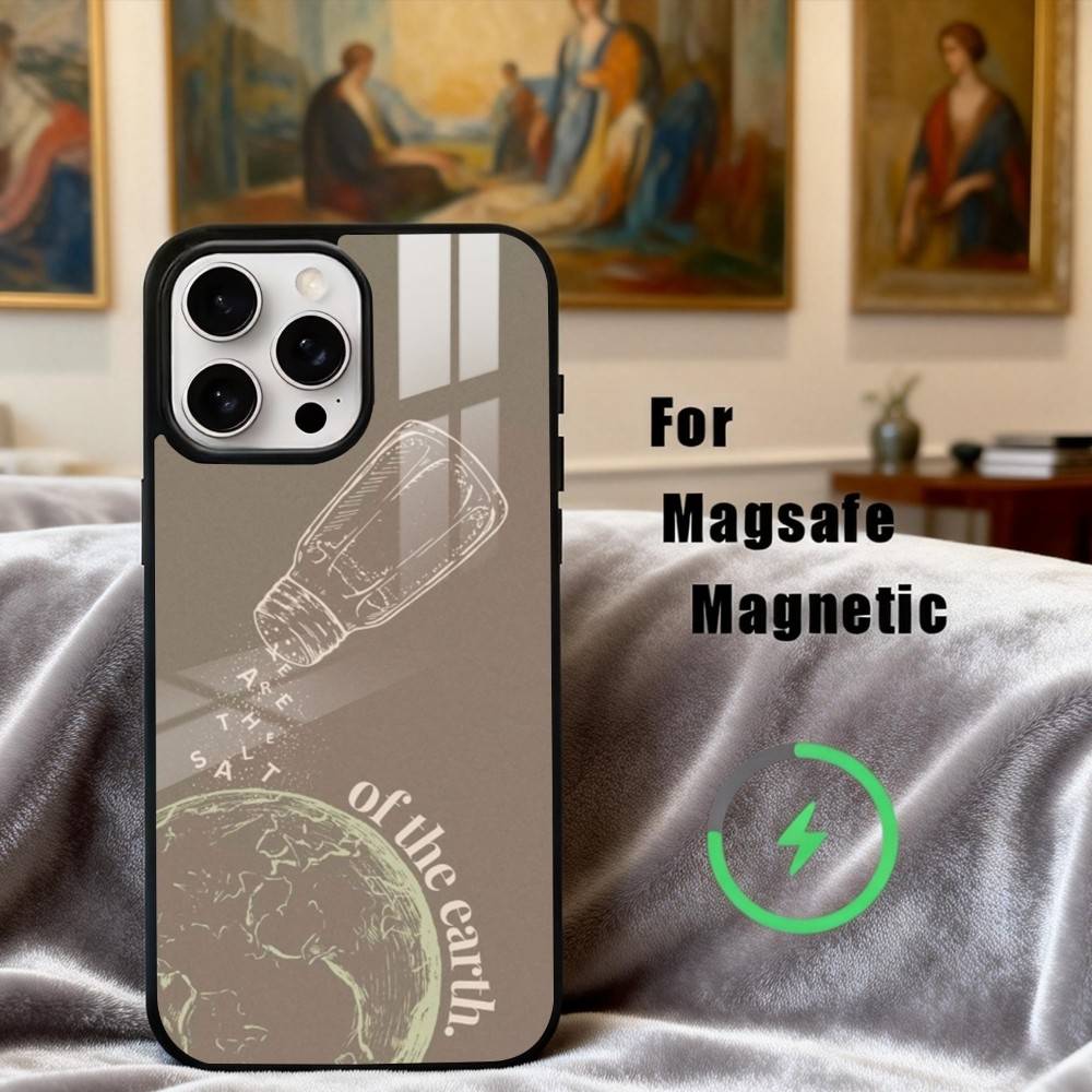 C-Christian A-Art Phone Case For iPhone17,16,15,14,13,12,11 Plus,For Magnetic Wireless Charge Cover