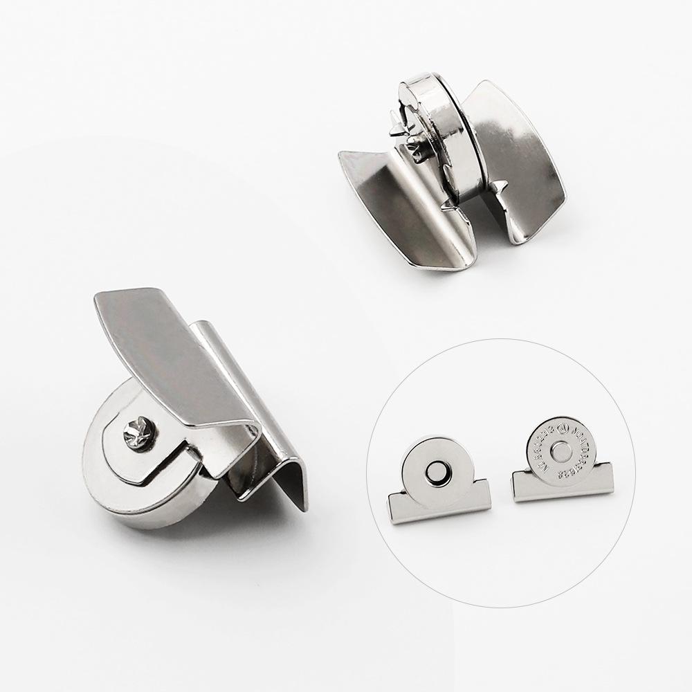 

Strong Magnetic Snap Buckle for Leather Bags - Hidden, No-Sew Clasp Accessory