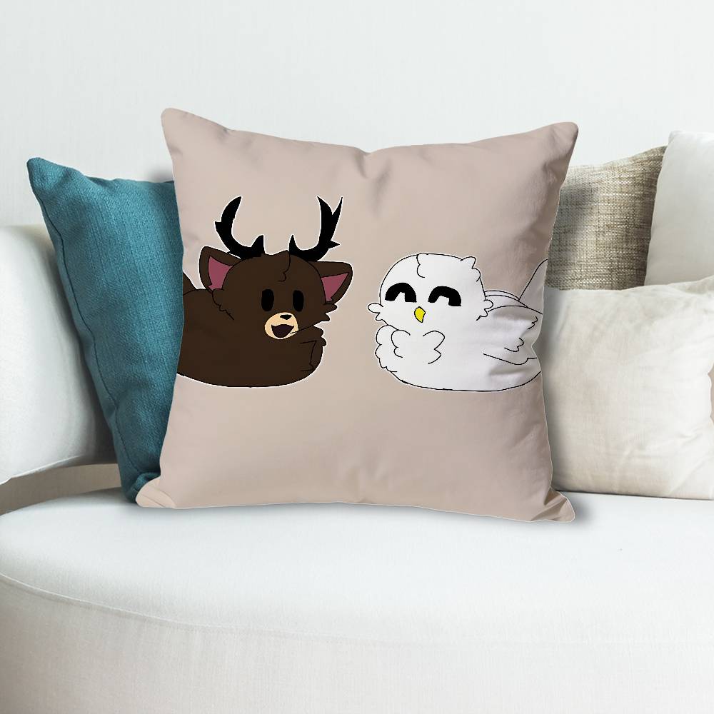 99 NNights In the FForest Deer Pillow Cases for Bedroom Living Room Sofa Home Decor Polyester Cushion Cover with Zipper