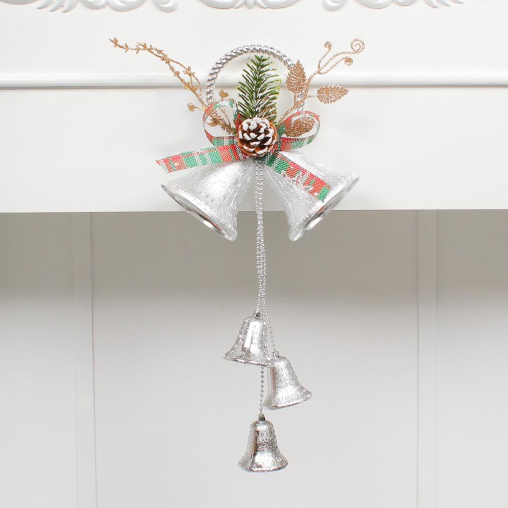 With Pine Cones Christmas Bell Glitter Christmas Hanging Ornament Xmas Tree Pendant  Shopping Mall