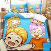 3D Lankybox Bettwäschesets Bettbezug-Set mit Kissenbezug Einzelbett Doppelbett Queen-Size King-Size Bettwäsche