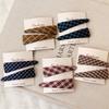 Elegant Sweet Plaid Triangle Hair Clip Simple Side BB Clip Versatile Bangs Hair Accessories For Women