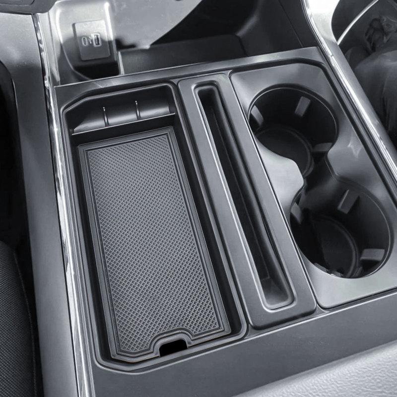 Center Console Pocket Cover for Ford F150 -2024 2025 Adapter Ert Tray Gear Shifter Hidden Panel Ert Car Storage Cover