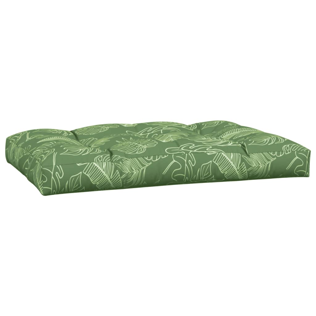 2 Piece Palette Cushion Set with Leaf Pattern Fabric