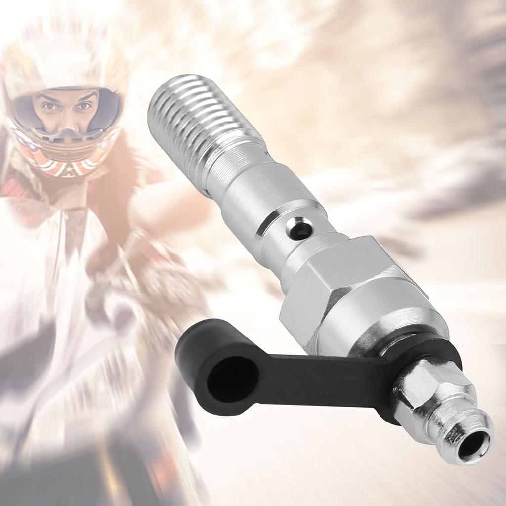 Motorcycle M10*1.25mm Brake Caliper Screw Banjo Bleed Nipple Washers Dust Blue