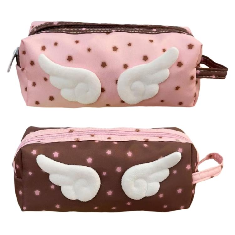 Big Capacity Pencil Case Light Weight Plush Pen Case with Handle Large Pen Pouches Pencil Organizers Travel Makeup Bag