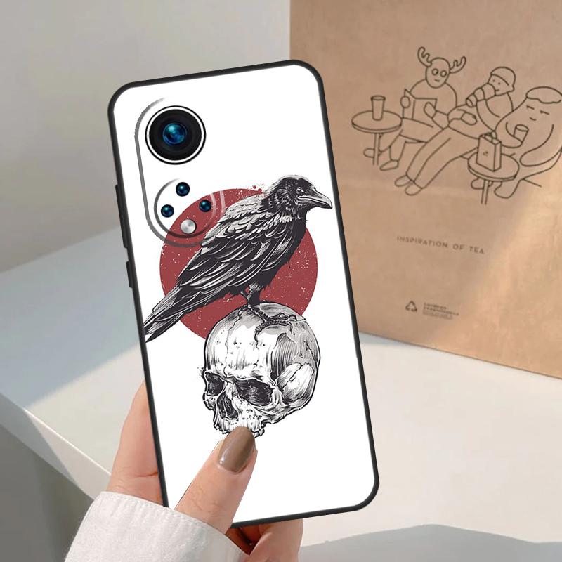 Crow Raven Dark Skull For Honor Magic 7 Lite 5 6 8 Pro Case For Honor 400 200 90 70 50 X8c X8b X9a X9b X9c X9d Win