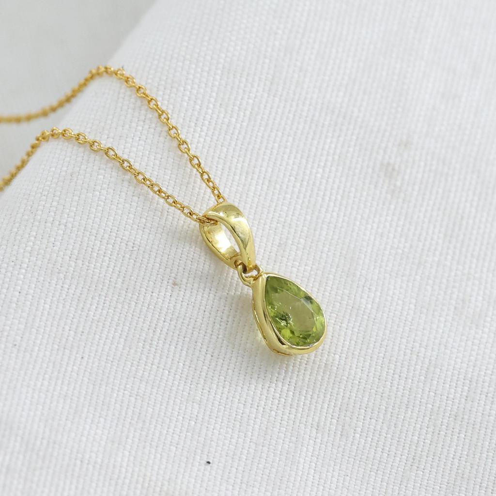 Silver Necklace, Gold Plated Jewelry, Women Necklace, Gift For Her, Birthstone Jewelry