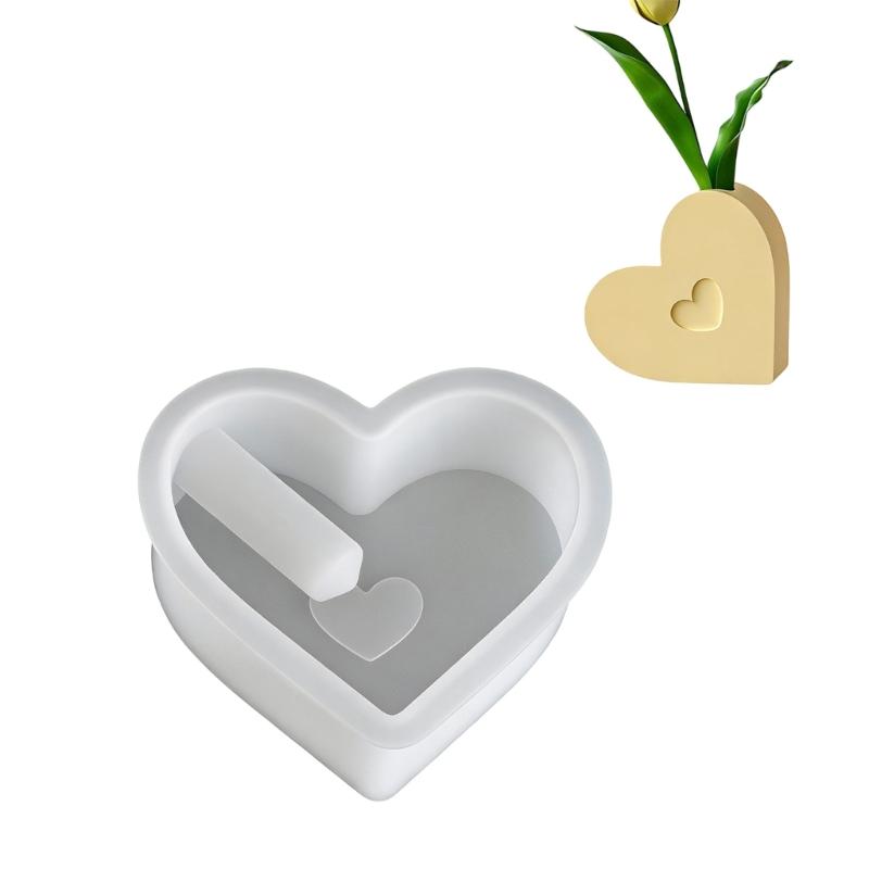 

Heart Flower Rainbow Arch Vase Silicone Mold Flower Display Holder Mold For DIY Resin Crafting And Home Decors