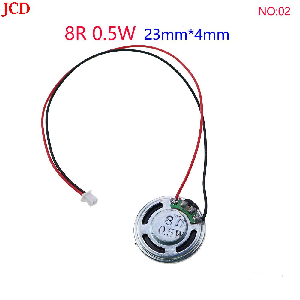 NO:01-16 1pcs ultra-thin speaker 8R 32R 0.5W 1W 2W loudspeaker speaker diameter 20 23 26 28 30 32 36 40 50MM with terminal cable