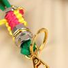Charm Robot Pendant Metal Rope Braided Lanyard Bag Pendant Hanging Keychain Creative Car Pendant Leather Bag Decoration
