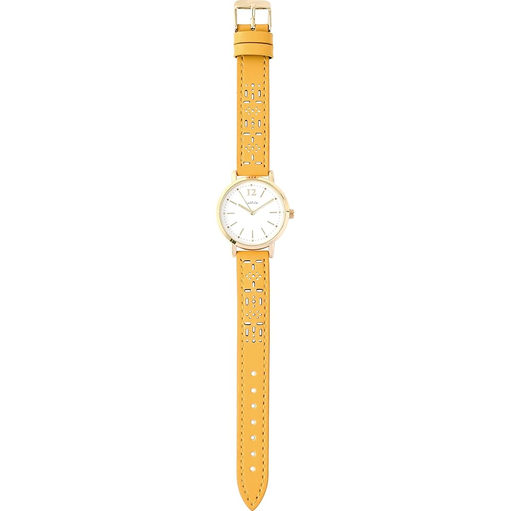 Fieldwork Women s Analog Watch Yellow 14mm Strap Breathable Casual Fashion Accessory