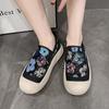 Chaussures décontractées à paillettes et fleurs pour femmes, baskets de printemps à semelle souple en maille respirante, chaussures modernes d'extérieur à enfiler pour femmes