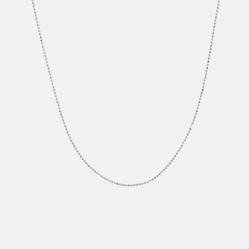 EIGHTMORE dotted slim silver necklace