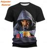 Animal Dog Beer 3D Print Sports Breathable Men T-shirt Outdoor Street Casual Fashion Fitness