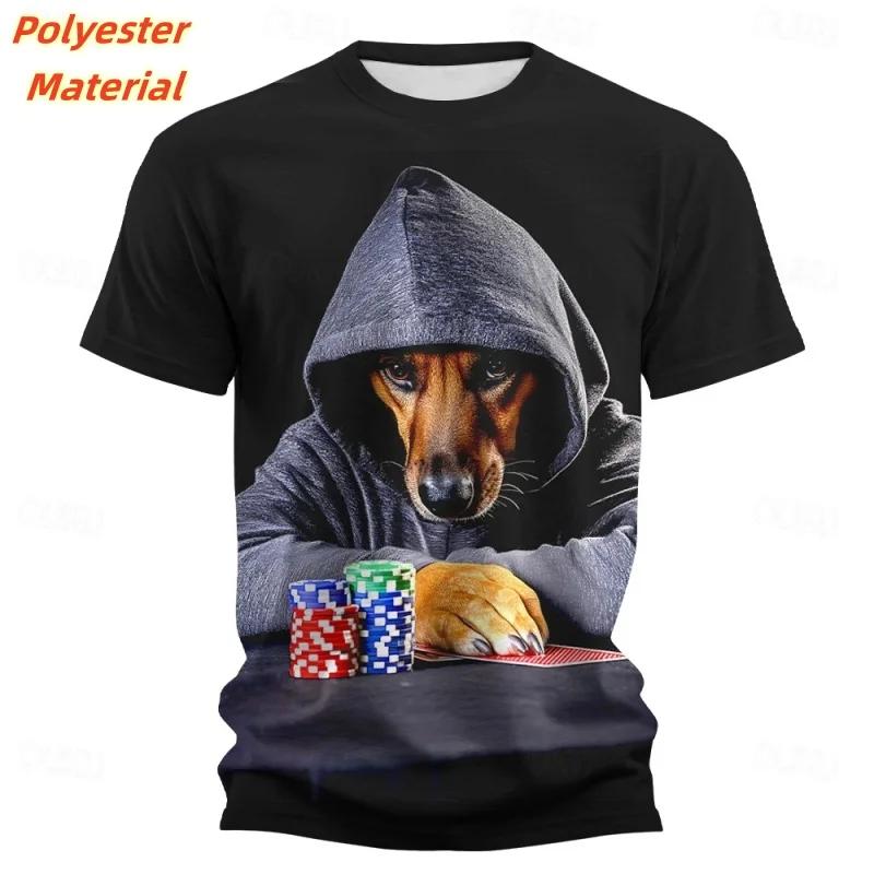 

Animal Dog Beer 3D Print Sports Quick Dry Breathable Kids T-shirt Outdoor Street Casual Fashion Fitness Trend Short Sleeve Summer 100