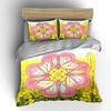 Butterfly Floral Art Set Decor Soft Comfortable Duvet Cover Bedding Set Included 1*Duvet Cover & 2*Pillowcases, Gift