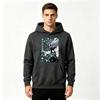 Men's Anime Inosuke Print Pullover Hoodie Casual Long Sleeve Sweatshirt for Daily Wear