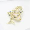 1 Piece Elegant Zodiac Jewelry Accessory Creative Animal Cancer  Star Crab Brooch Pins For Men And Women Gift