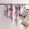 New flower simulation silk scarf women's summer out windproof shawl advanced sense foreign style small square scarf headband scarf