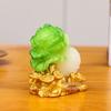 Fortune Cabbage Resin Ornament for Home and Car Decoration - Creative Gift