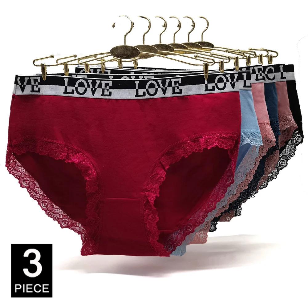 

Женские трусы хлопковые трусики больших размеров нижнее белье женские кникерсы женское белье для девушки интимные большие 3 штуки/лот XXXL&3pcs