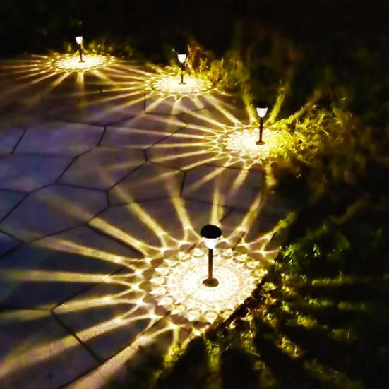 Super Jasne Światło Solarne Automatyczne WŁ./WYŁ. Oświetlenie Krajobrazowe Zewnętrzne Wodoodporne Zasilane Solarnie Światło Ogrodowe na Ścieżkę