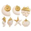 Ocean Theme Starfish Charms Pendants Large Size Conch Charm Pendant  For Jewelry Making