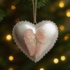 Heart-Shaped Christmas Hanging Ornament Indoor Outdoor Hame Office Holiday Party Xmas Tree
